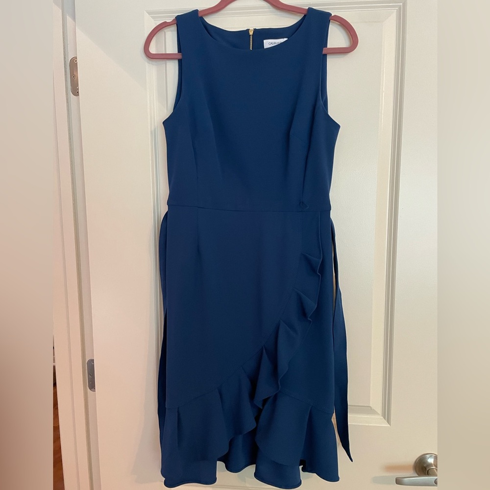 Calvin Klein royal blue dress